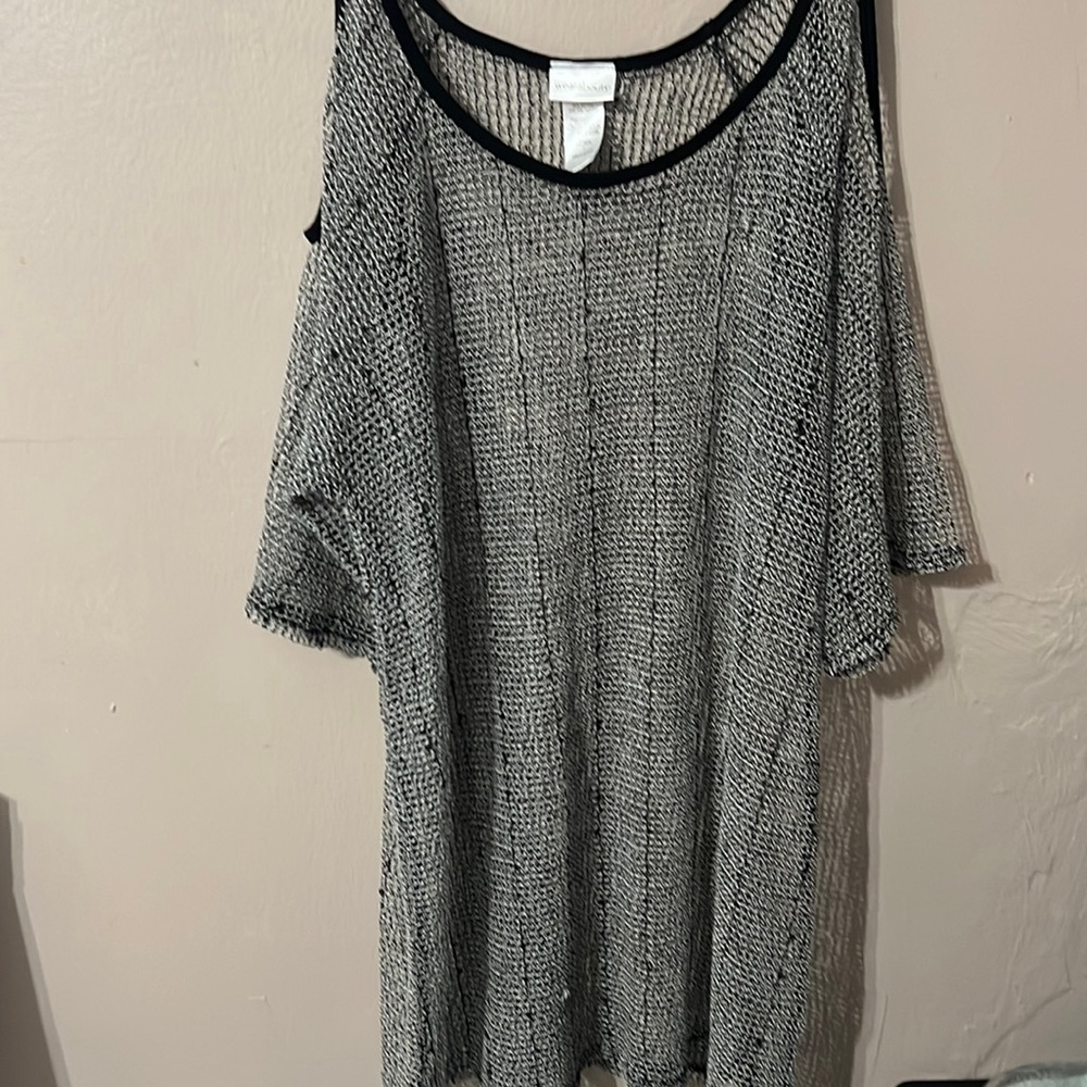 Wearabouts Bathing Suit Coverup Cold Shoulder with sequence